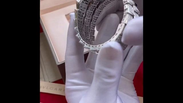 Unboxing Video | Bulgari Serpenti Viper Two-coil Bracelet, White Gold Set With Full Pavé Diamonds