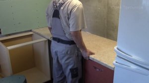 Часть 6. Монтаж нижних модулей, столешницы и мойки. Мебель своими руками. #кухнямоеймечты