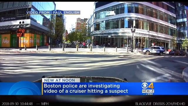 Dashcam Video Shows Boston Police Cruiser Hitting Suspected Moped Thief смотреть онлайн