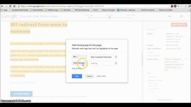 Adding semantic data with Google Structured Data Markup Helper смотреть онлайн