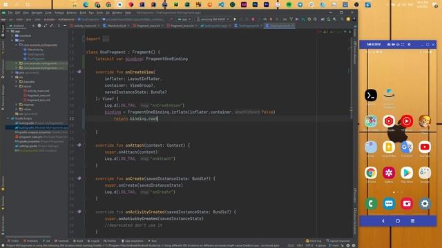 #54 Android Kotlin Development 2022 [Arabic] | view binding with fragment смотреть онлайн