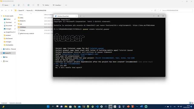 Creare applicazioni con VueJS e Quasar Framework - Lezione 1: Panoramica e installazione смотреть онлайн