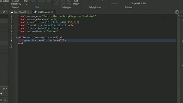 Roblox Studio - HOW TO MAKE A SERVER CHAT MESSAGE смотреть онлайн
