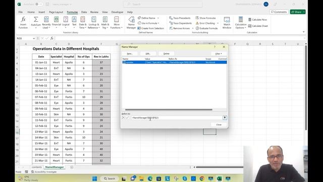 Name Manager in Excel by Dhananjaya Gokhale || Defined Names || Create Names from Selection смотреть онлайн