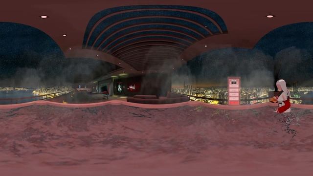 Anime girl in a bar - VR 360 смотреть онлайн