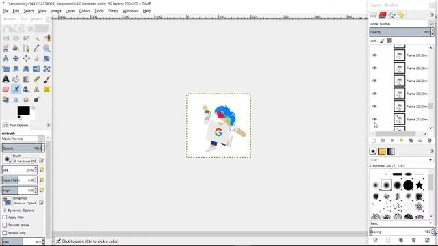 GIMP resize animated GIF смотреть онлайн