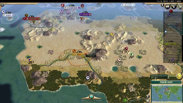 Civ 5 Gameplay: Brave New World Let’s Play - AI Only [ALL CIVS MOD] Part 2 смотреть онлайн