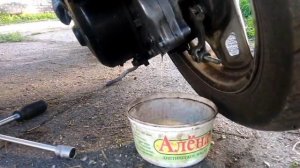 Как заменить масло в редукторе Honda Dio/Tact