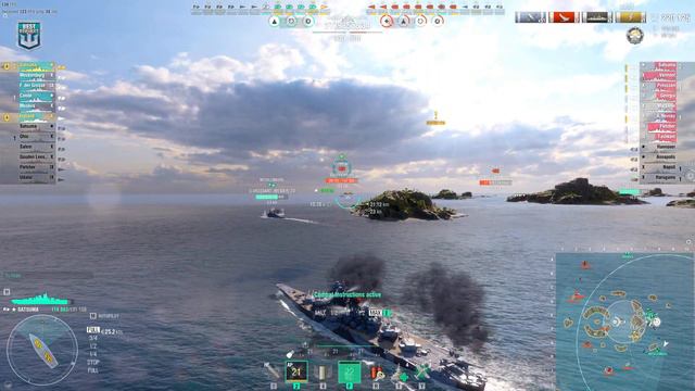 Battleship Satsuma With Huge 472k In Arms Race - World Of Warships