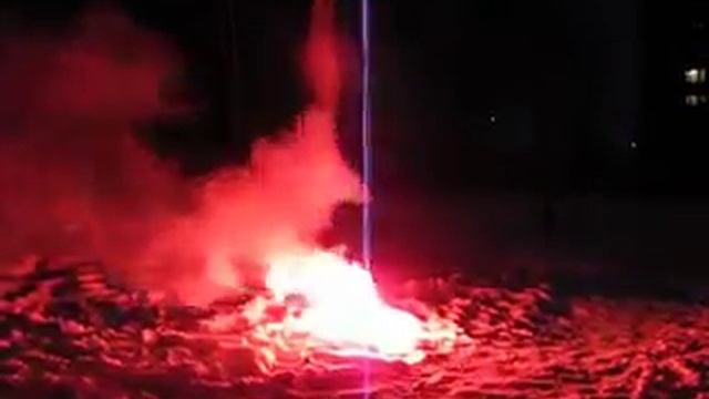 Цветные огни - красный , голубой. смотреть онлайн