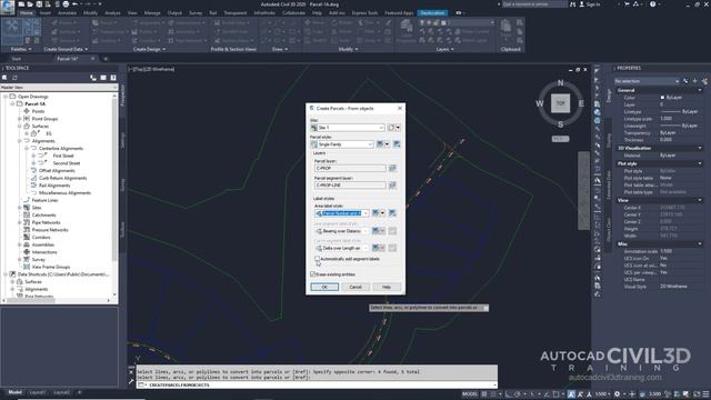Creating Parcels from AutoCAD Objects in Civil 3D 2018, 2019, 2020, 2021 смотреть онлайн