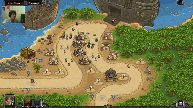 Kingdom Rush: Frontiers - Прохождение #4: Пиратское Логово смотреть онлайн