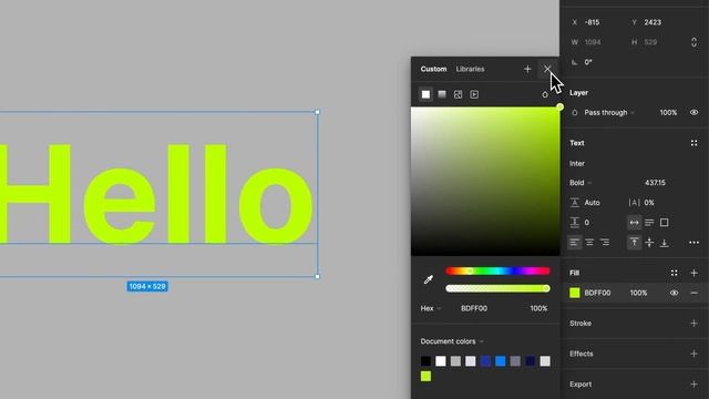 How to Change Text Color in Figma смотреть онлайн