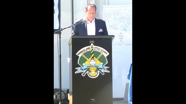 Glenn Davis speaking at Green Run Little League Field Groundbreaking смотреть онлайн