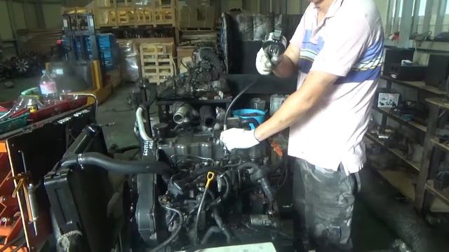 Проверка компрессии в двигателе D4BH 4938699 Starex 2.5 л. элек-ное ТНВД смотреть онлайн