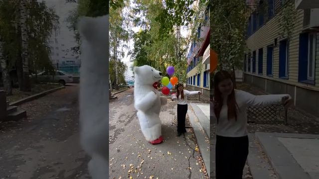 Поздравление Мишки для красивой девушки! Для заказа звоните: 89964708046 смотреть онлайн