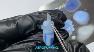 Простой дизайн ногтей на материалах AEROPUFFING