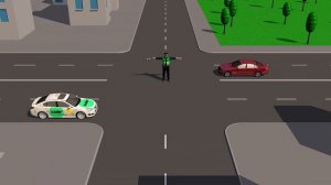 Сигналы регулировщика. Курс ПДД РФ.