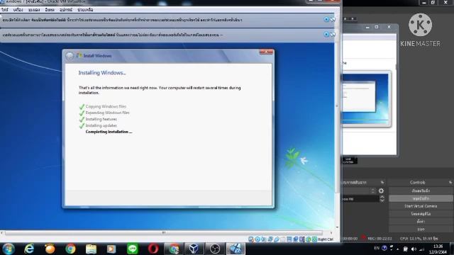 การลง windows 7 โดยใช้โปรแกรม Oracle VM VirtualBox смотреть онлайн