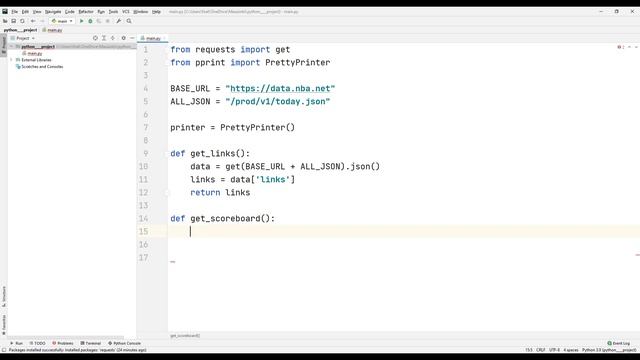 Get NBA Scores - Python NBA API смотреть онлайн