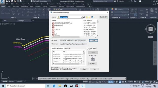 AutoLisp for different lines length display with one click | length in autocad with AutoLisp. смотреть онлайн