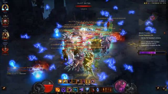 Diablo 3 EU S16 2nd GR 150 No Conduit Bazooka Wizard POV смотреть онлайн