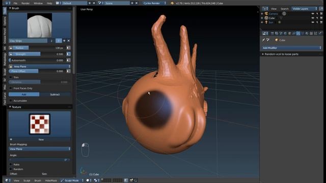 Все кисти Blender. Часть 3. смотреть онлайн