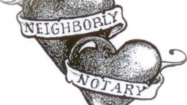 Neighborly Notary's retro double-heart tattoo GIF by Neighborly Notary® смотреть онлайн