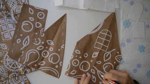 Новогодняя композиция в скандинавском стиле//Очень быстро смотреть онлайн