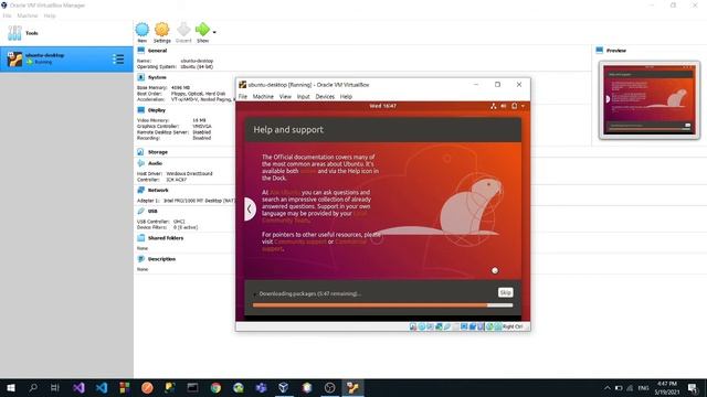 install ubuntu in Oracle VM Virtualbox смотреть онлайн