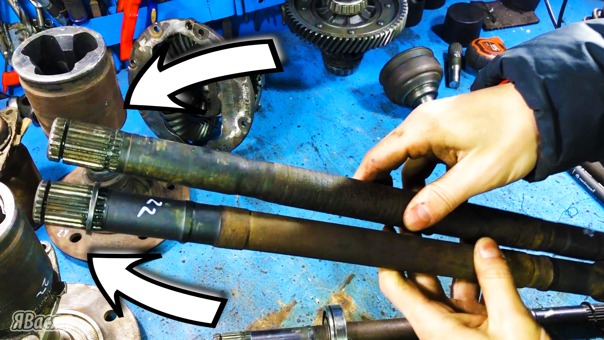 Размеры ПОЛУОСИ ВАЗ. Привода от НИВЫ и ЖИГУЛИ для самодельной техники смотреть онлайн