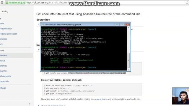 GIT bangla tutorial for beginners - git push смотреть онлайн