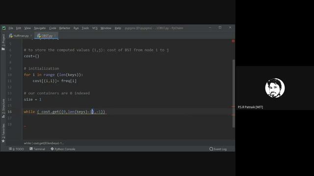 Python Implementation for Optimal Binary Search Tree смотреть онлайн