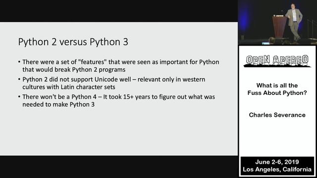 Open Apereo 2019 - What is all the Fuss About Python? смотреть онлайн