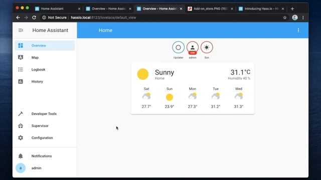 Пункт меню Supervisor в Home Assistant смотреть онлайн