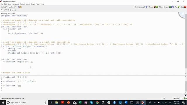 7. Basic List Recursion in Racket -- CS201 Yale смотреть онлайн