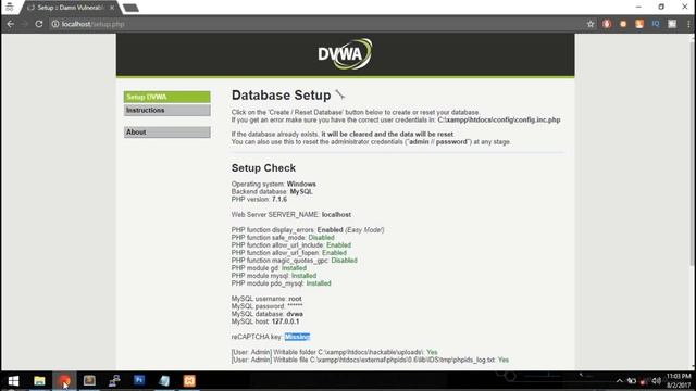 How to setup DVWA (Damn Vulnerable Web Application) on Windows with XAMPP or WAMP- Installation Gur смотреть онлайн