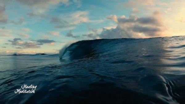 Soothing ocean music.