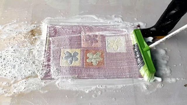 Satisfying Rug Washing Until The Colours Swirled | Carpet Cleaning | ASMR | Cleaning Rug