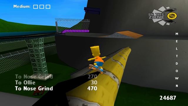 The Simpsons Skateboarding - Clip Out of Map Glitch смотреть онлайн