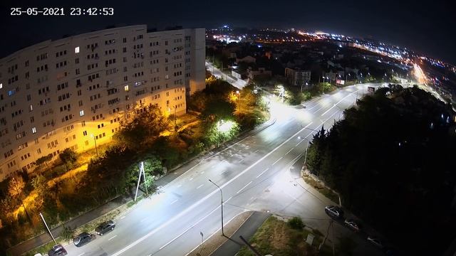 Пример видеозаписи Hikvision DS-2CD2047G2-LU (4Mpx, 2.8 мм, серия ColorVu) - ночь