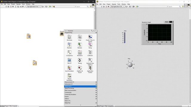 Sine wave generation in LabVIEW смотреть онлайн
