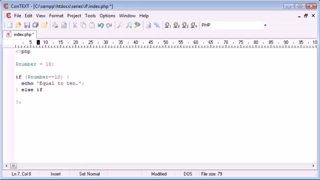 if else if Statement PHP смотреть онлайн