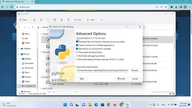 How to Install Python on windows 10/11 смотреть онлайн