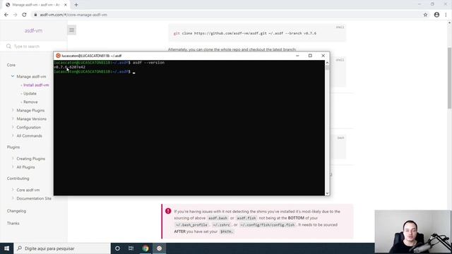 Instalação do Ruby e Nodejs no Windows, usando WSL e ASDF смотреть онлайн