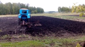 Как пашу огород под картошку...