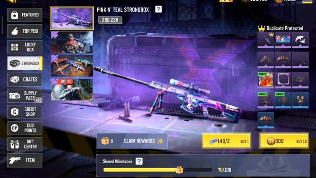 5 Free Draws on Pink N' Teal StrongBox COD MOBILE | CODM смотреть онлайн