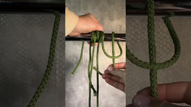 Способ фиксации стропы к основанию #макраме #macrametutorial #уроки смотреть онлайн
