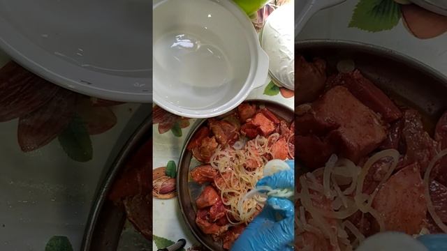 СВИНОЙ ШАШЛЫК //МАРИНУЕМ СВИНОЕ МЯСО // смотреть онлайн