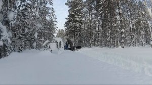 BRP Lynx 69 Yeti по глубокому снегу. Stels Viking 600. Нужны ли расширители лыж на снегоходе.